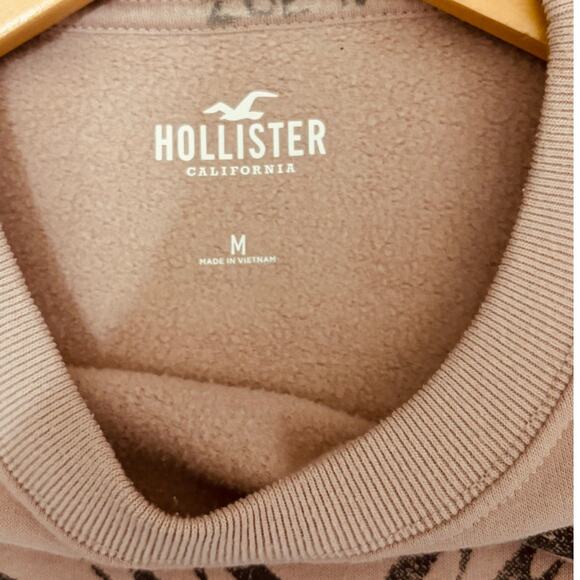 Hollister Butterfly Sweatshirt Dusty Rose Women's Size Medium - Picture 6 of 8